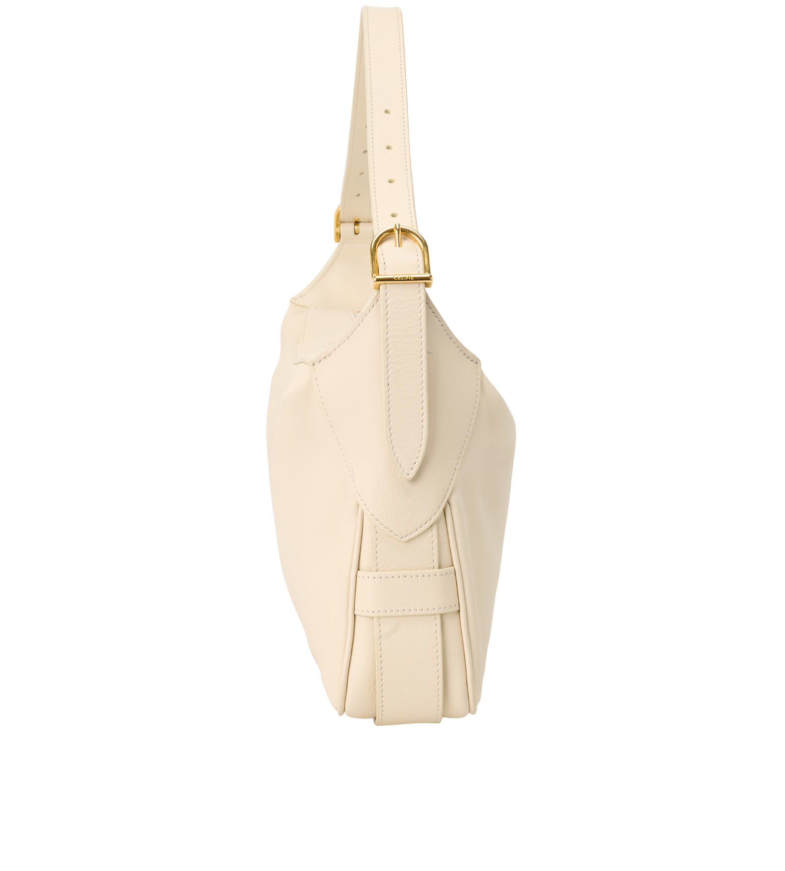 Medium Romy, &pound;750, Handbags, Cream, Leather, Bottom view